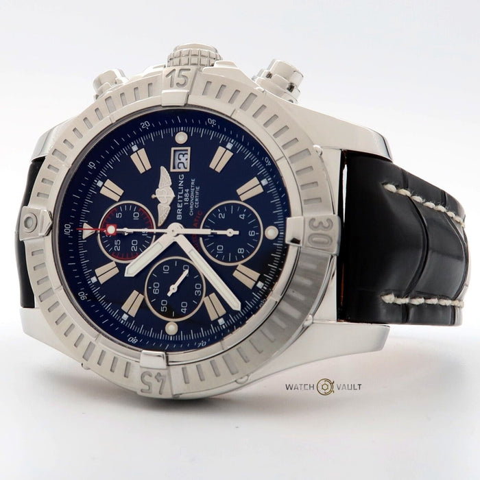 Breitling Super Avenger Chronograph Black Dial 48MM Automatic Steel A13370