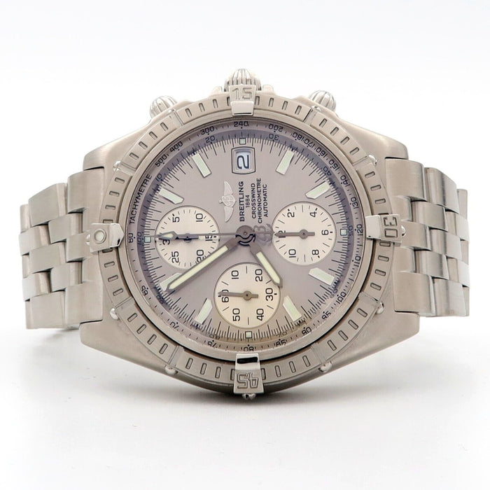 Breitling Chronomat Crosswind Silver Dial Automatic Chronograph 43mm A13355