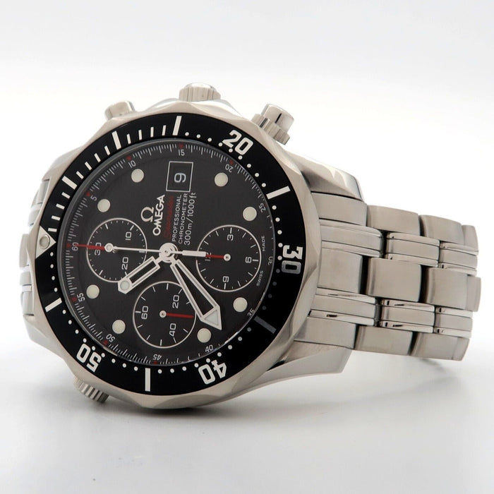 Omega Seamaster Diver Black Dial Automatic Chronograph Steel 213.30.42.40.01.001