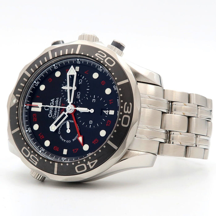 Omega Seamaster Diver GMT Chronograph Red/Black Dial 44MM 212.30.44.52.01.001