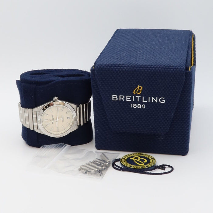 Breitling Chronomat Automatic 36MM Silver Dial Stainless Steel Date A10380