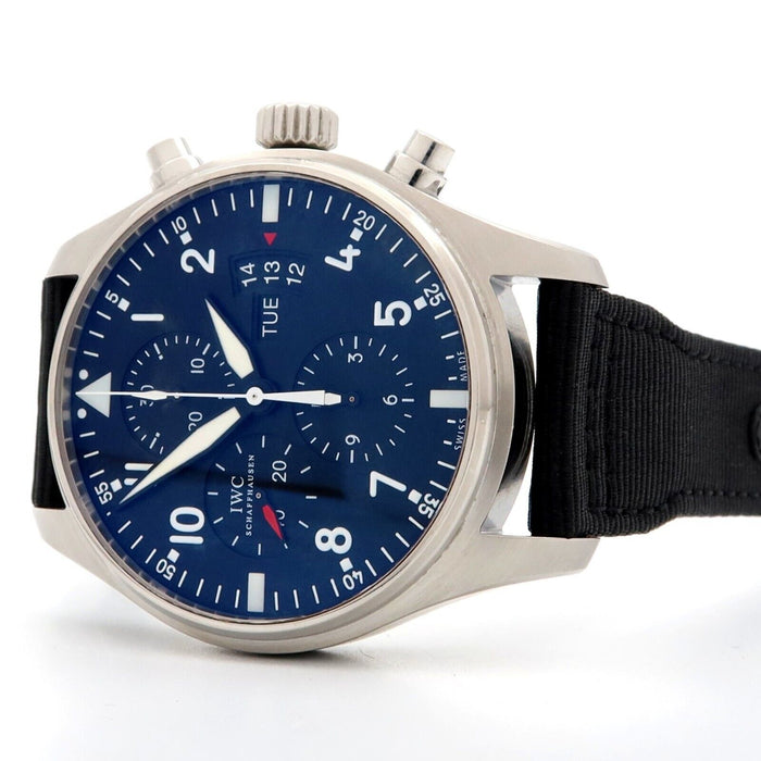 IWC Pilots Chronograph Black Dial Automatic Stainless Steel 43MM IW377701