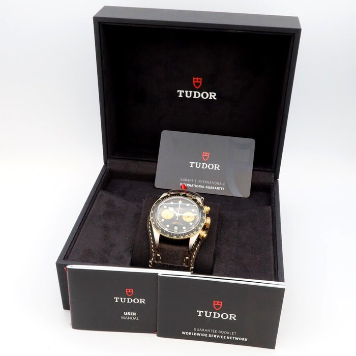 Tudor Black Bay Chronograph 18kt Gold & Steel Automatic 41MM Black Dial 79363N